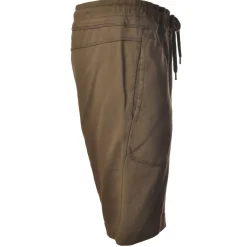 C.P. Company - Fleece Bermuda With Elastic Waistband - Brown - Trousers - Luxury Exclusive Collection - Avvenice