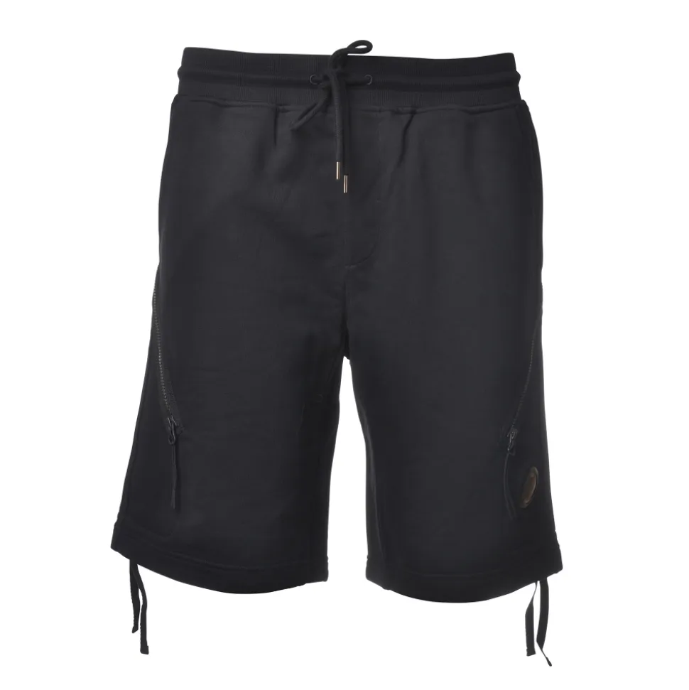 C.P. Company - Fleece Bermuda - Blue - Trousers - Luxury Exclusive Collection - Avvenice