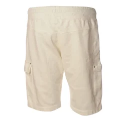 C.P. Company - Fleece Bermuda - White - Trousers - Luxury Exclusive Collection - Avvenice