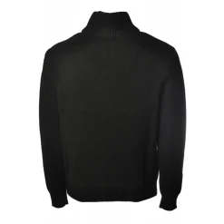 C.P. Company - Front Zip Cardigan - Black - Sweater - Luxury Exclusive Collection - Avvenice