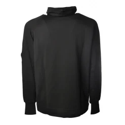 C.P. Company - High Neck Sweatshirt - Black - Sweater - Luxury Exclusive Collection - Avvenice