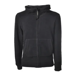 C.P. Company - Hooded Sweatshirt and Glasses - Blue - Luxury Exclusive Collection - Avvenice