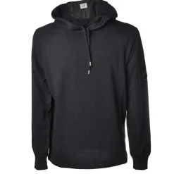 C.P. Company - Hooded Sweatshirt with Logo And Laces - Blue - Hoodie - Luxury Exclusive Collection - Avvenice