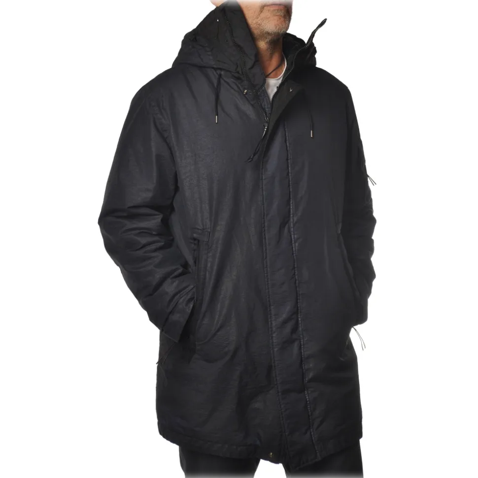C.P. Company - Knee Length Parka Jacket - Blue - Jacket - Luxury Exclusive Collection - Avvenice