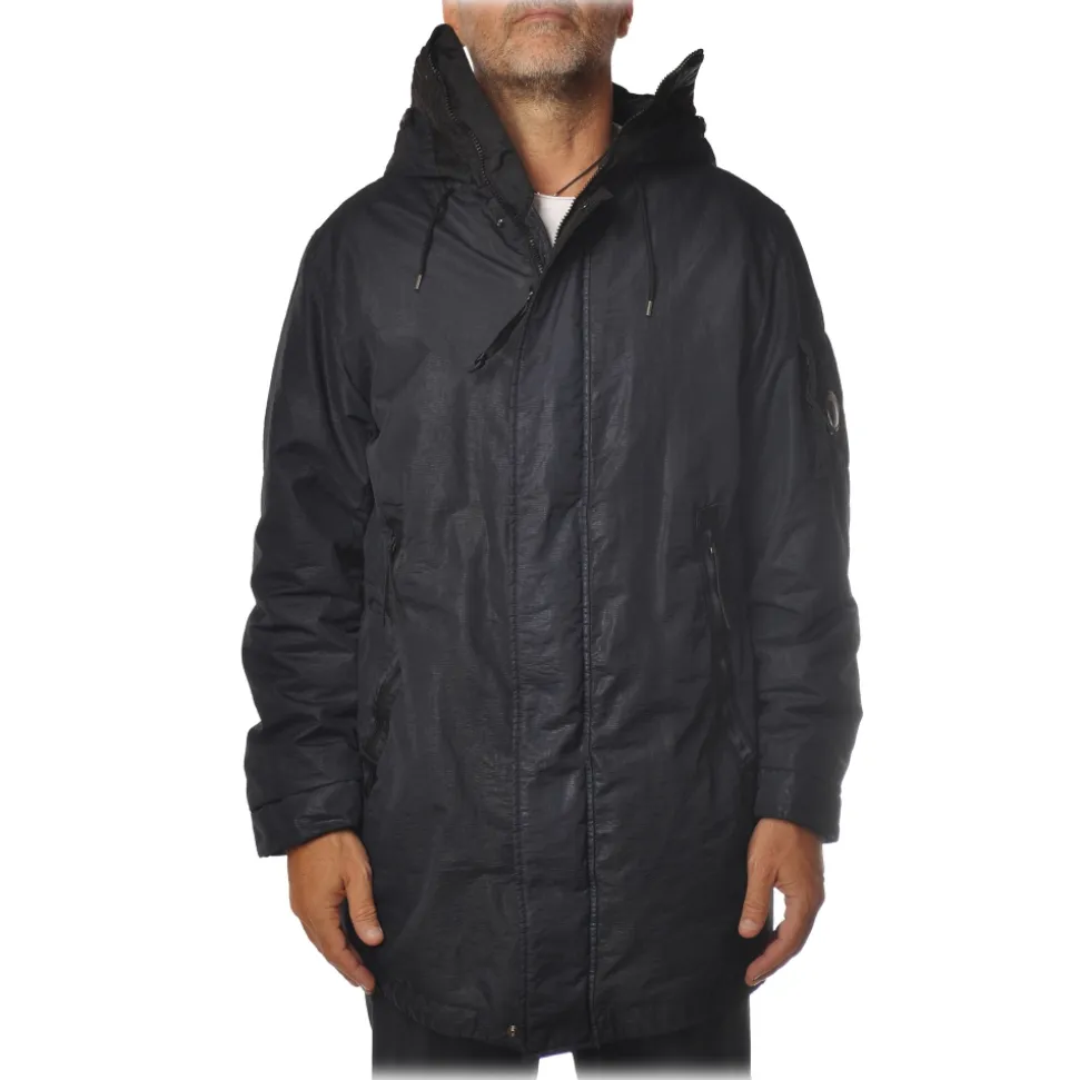 C.P. Company - Knee Length Parka Jacket - Blue - Jacket - Luxury Exclusive Collection - Avvenice