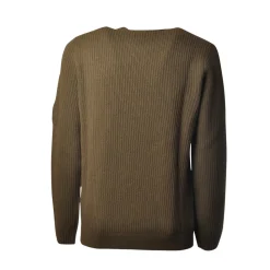 C.P. Company - Long Sleeve Crewneck Sweater - Green - Pullover - Luxury Exclusive Collection - Avvenice