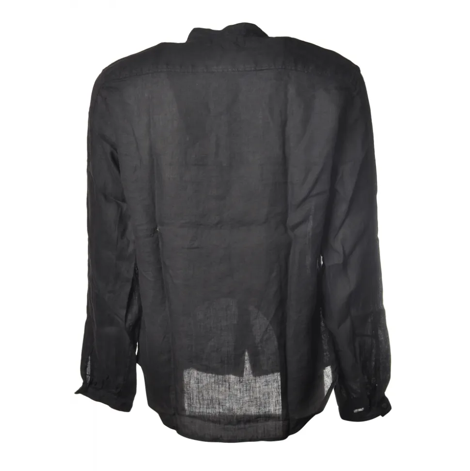 C.P. Company - Mandarin Collar Shirt - Blue - Luxury Exclusive Collection - Avvenice