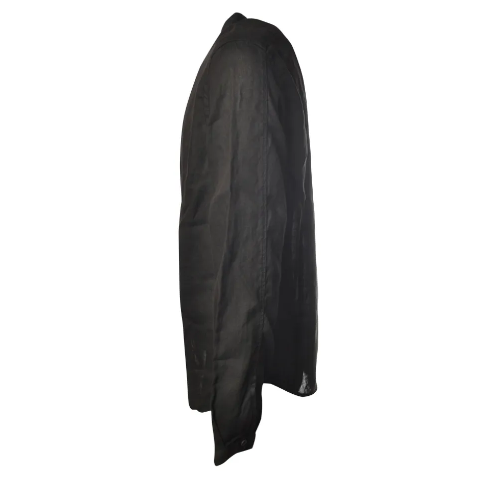 C.P. Company - Mandarin Collar Shirt - Blue - Luxury Exclusive Collection - Avvenice