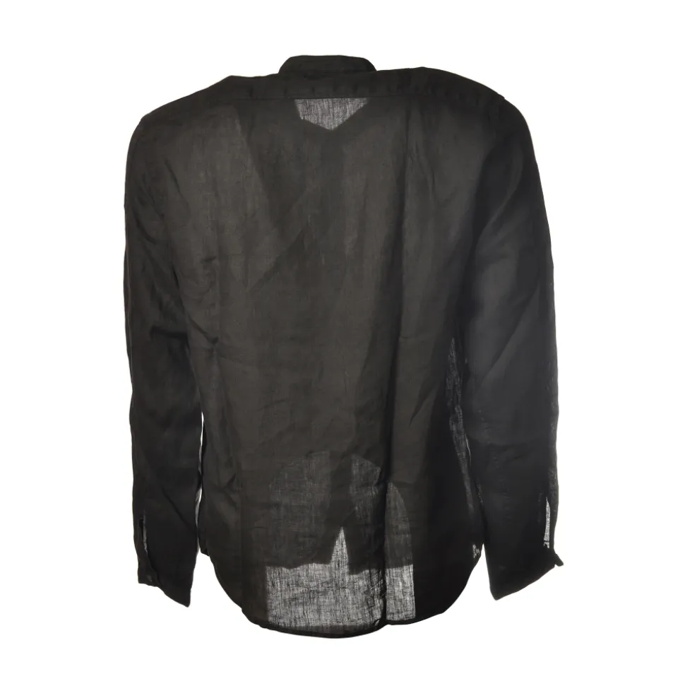 C.P. Company - Mandarin Collar Shirt - Blue - Luxury Exclusive Collection - Avvenice