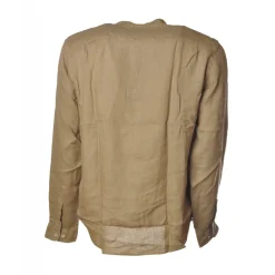 C.P. Company - Mandarin Collar Shirt - Beige - Luxury Exclusive Collection - Avvenice