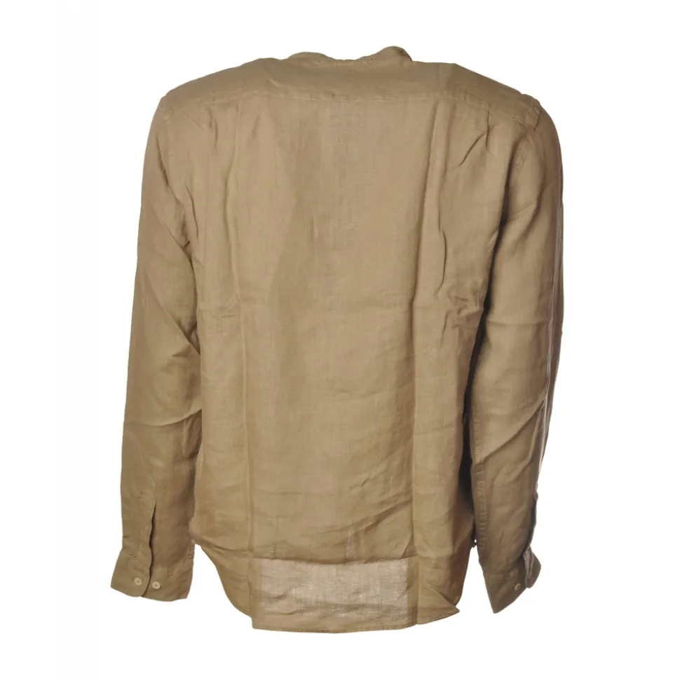 C.P. Company - Mandarin Collar Shirt - Beige - Luxury Exclusive Collection - Avvenice