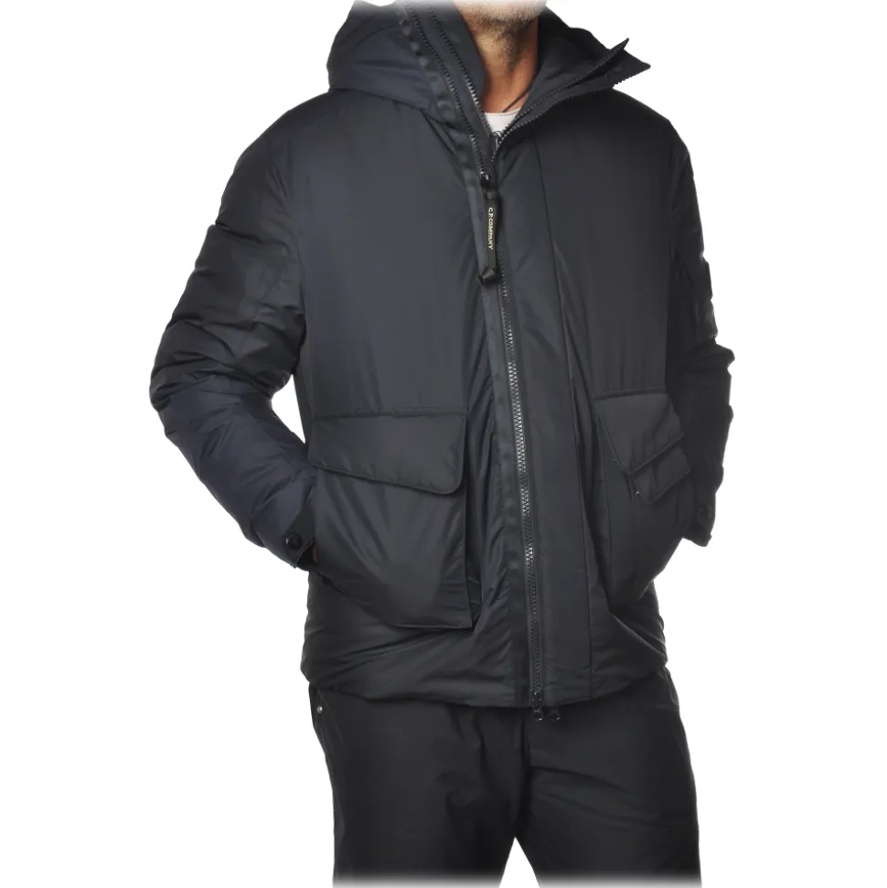 C.P. Company - Parka Jacket with Hood - Blue - Jacket - Luxury Exclusive Collection - Avvenice