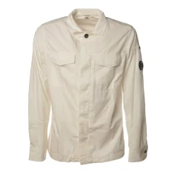C.P. Company - Shirt with Front Pockets - White - Luxury Exclusive Collection - Avvenice