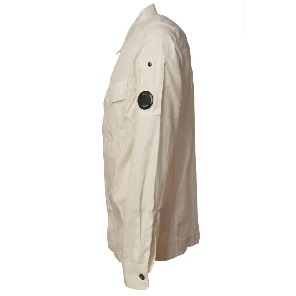 C.P. Company - Shirt with Front Pockets - White - Luxury Exclusive Collection - Avvenice