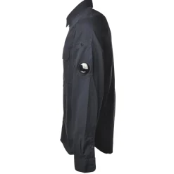 C.P. Company - Sports Shirt with Pockets And Logo - Blue - Shirts - Luxury Exclusive Collection - Avvenice