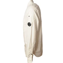 C.P. Company - Sports Shirt with Pockets And Logo - White - Shirts - Luxury Exclusive Collection - Avvenice