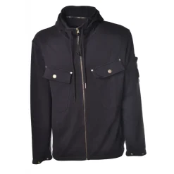 C.P. Company - Sweatshirt with Front Zip Closure and Large Pockets - Blue - Luxury Exclusive Collection - Avvenice