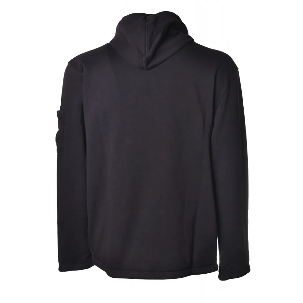 C.P. Company - Sweatshirt with Front Zip Closure and Large Pockets - Blue - Luxury Exclusive Collection - Avvenice