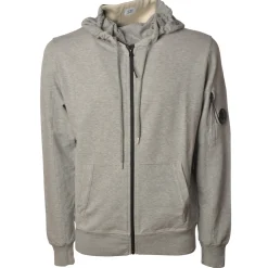 C.P. Company - Sweatshirt With Central Front Zip - Grey - Sweatshirt - Luxury Exclusive Collection - Avvenice
