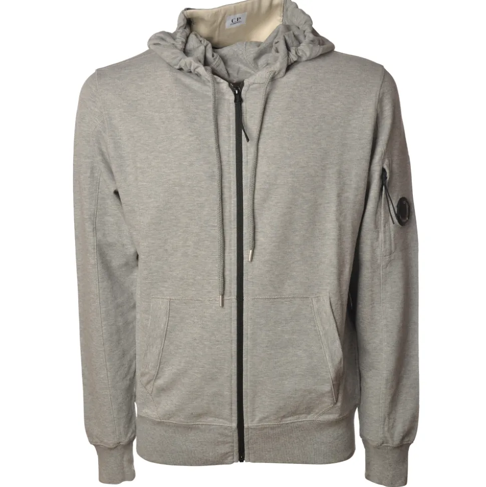 C.P. Company - Sweatshirt With Central Front Zip - Grey - Sweatshirt - Luxury Exclusive Collection - Avvenice