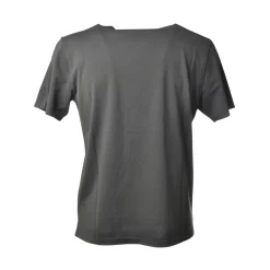 C.P. Company - T-Shirt with Written Logo - Gray - Sweater - Luxury Exclusive Collection - Avvenice