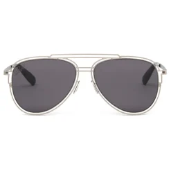 CR7 - Cristiano Ronaldo - GS001 - Semiglossy Silver Frame - Sunglasses - Exclusive Official Collection - CR7 Eyewear - Avvenice