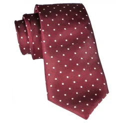 Cravates E.G. - Polka Dot Tie - Burgundy - Avvenice