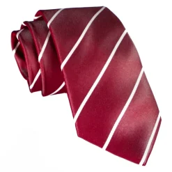Cravates E.G. - Single Stripe Tie - Cardinal Red - Avvenice