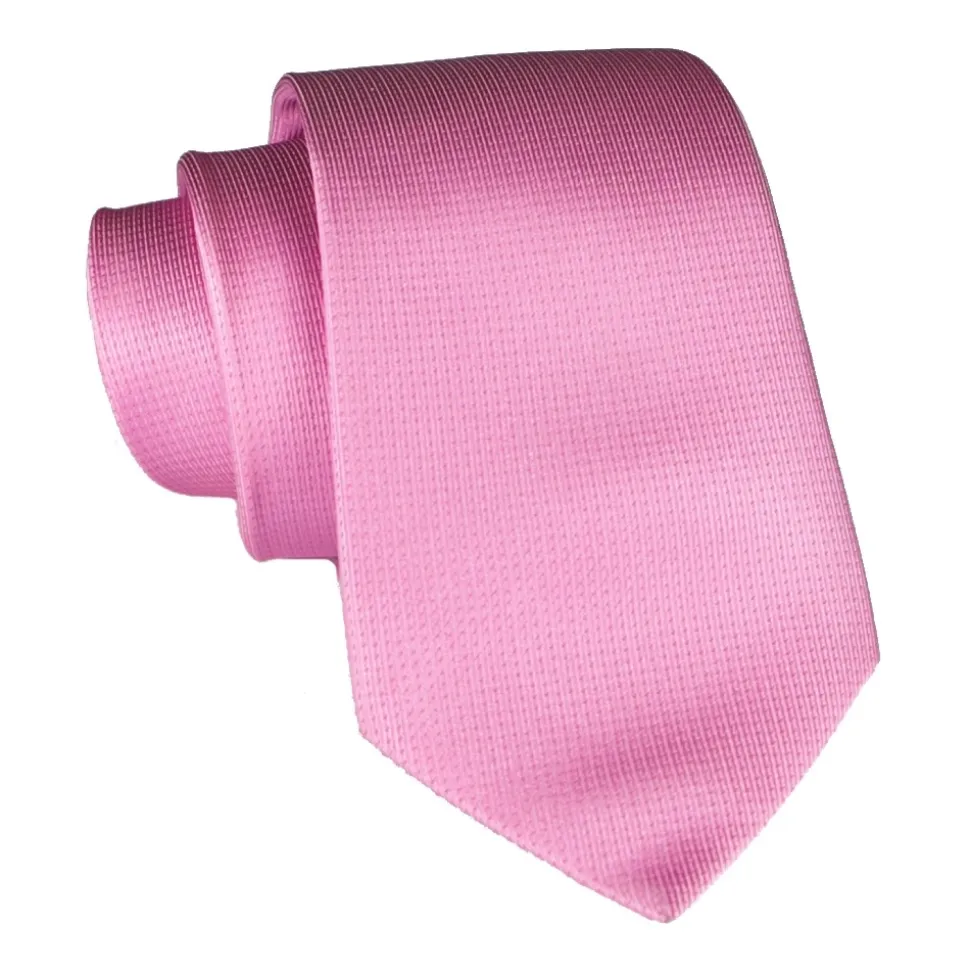 Cravates E.G. - Solid Square Pattern Tie - Warm Rose - Avvenice