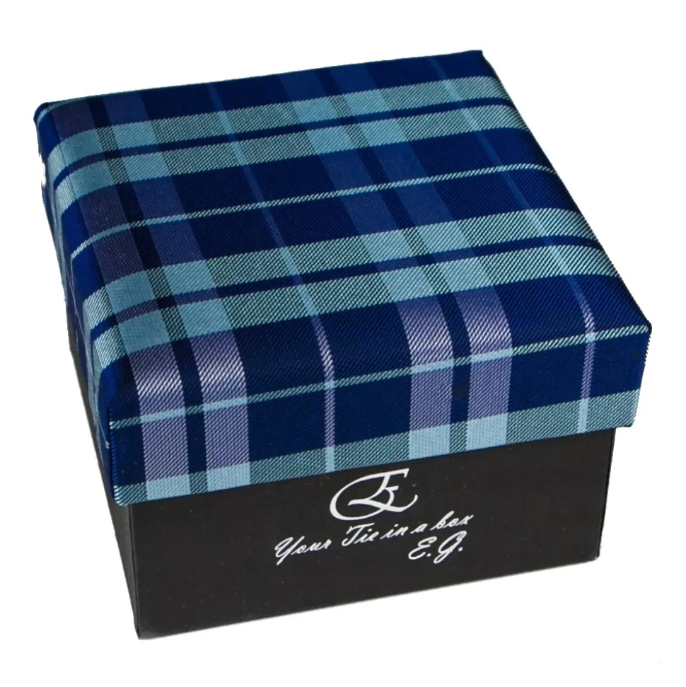 Cravates E.G. - Tartan Tie - Blue Navy - Avvenice