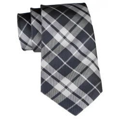 Cravates E.G. - Tartan Tie - Gray - Avvenice