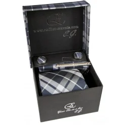 Cravates E.G. - Tartan Tie - Gray - Avvenice