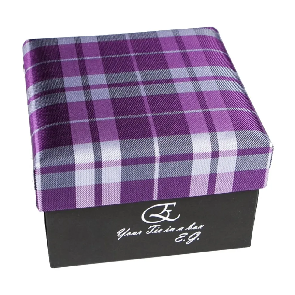 Cravates E.G. - Tartan Tie - Magenta Rose - Avvenice