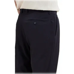 Cruna - Brera One Pince Trousers - 1527 - Night Blue - Handmade in Italy - Luxury High Quality Collection - Avvenice