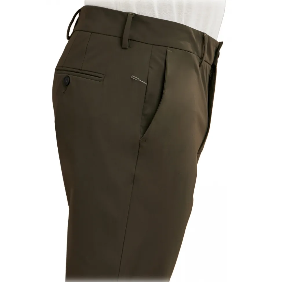 Cruna - Brera Trousers - 0001 - Green - Handmade in Italy - Luxury High Quality Collection - Avvenice