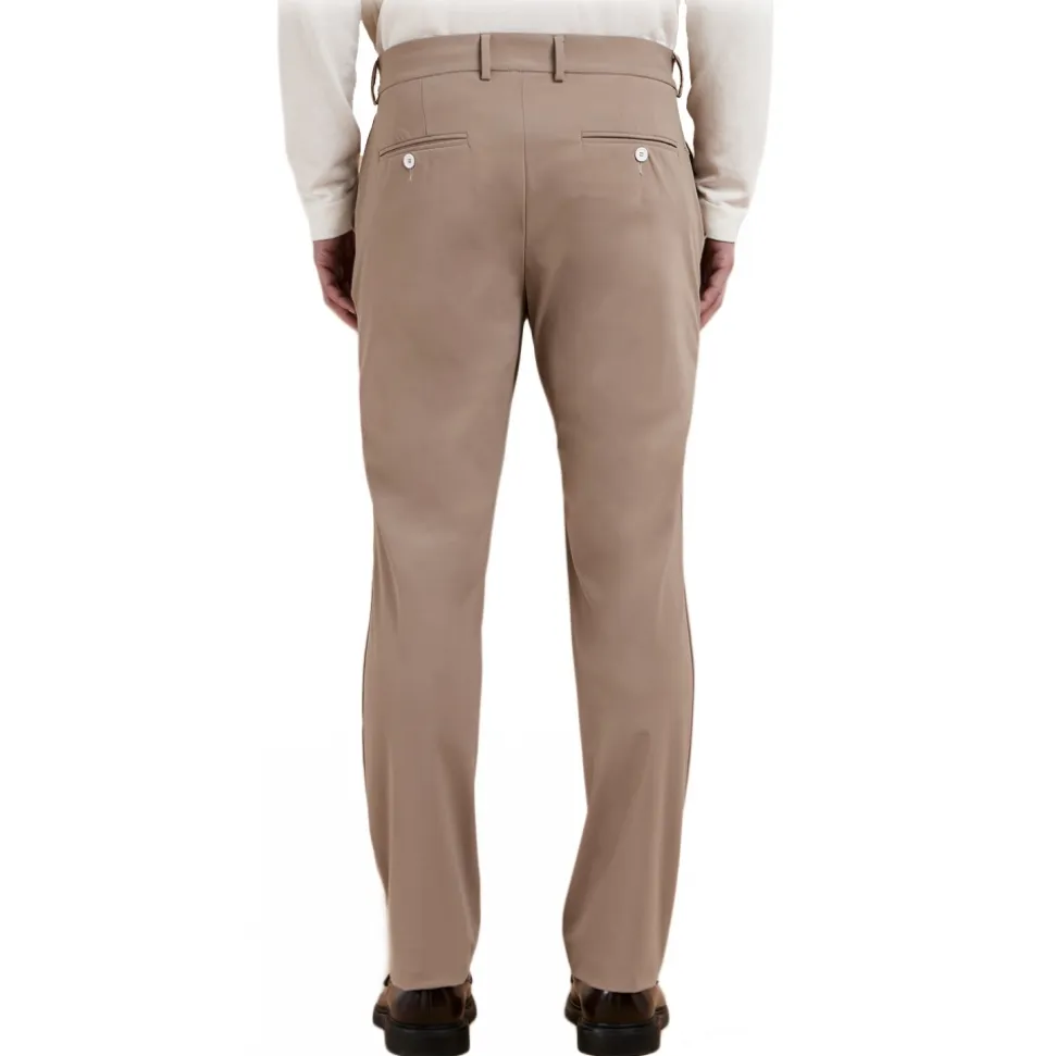 Cruna - Brera Trousers - 0001 - Taupe Grey - Handmade in Italy - Luxury High Quality Collection - Avvenice