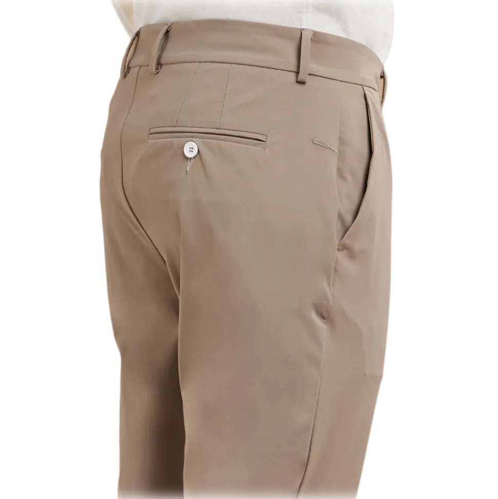 Cruna - Brera Trousers - 0001 - Taupe Grey - Handmade in Italy - Luxury High Quality Collection - Avvenice