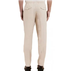 Cruna - Burano Trousers - 1509 - Ecru - Handmade in Italy - Luxury High Quality Collection - Avvenice