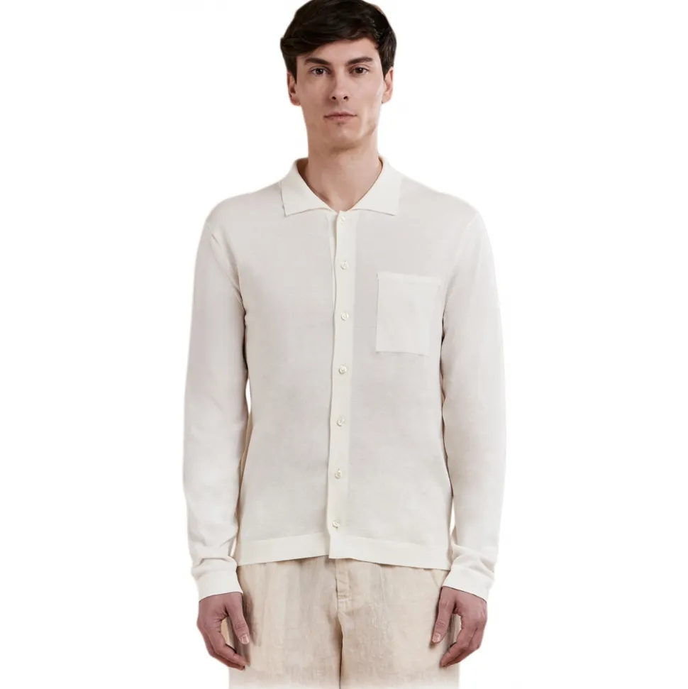 Cruna - Cassis Jacket - 1532 - Butter - Handmade in Italy - Luxury High Quality Collection - Avvenice