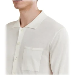 Cruna - Cassis Jacket - 1532 - Butter - Handmade in Italy - Luxury High Quality Collection - Avvenice