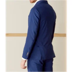 Cruna - Chelsea Fresh Wool Jacket - 560 - Navy - Handmade in Italy - Luxury High Quality Jacket - Avvenice