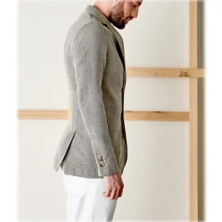 Cruna - Chelsea Linen Jacket - 556 - Terra - Handmade in Italy - Luxury High Quality Jacket - Avvenice