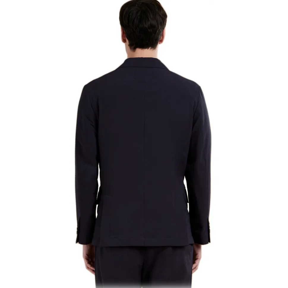 Cruna - Hudson Jacket - 1527 - Night Blue - Handmade in Italy - Luxury High Quality Collection - Avvenice