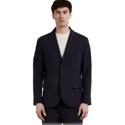 Cruna - Hudson Jacket - 1527 - Night Blue - Handmade in Italy - Luxury High Quality Collection - Avvenice