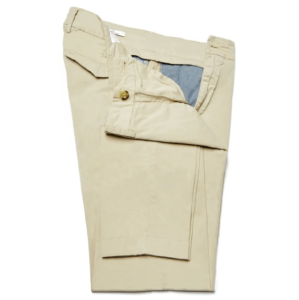 Cruna - Marais Trousers in Cotton - 510 - ECRU - Handmade in Italy - Luxury High Quality Pants - Avvenice