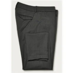 Cruna - Marais Trousers in Tech Wool - 648 - Slate - Handmade in Italy - Luxury High Quality Pants - Avvenice
