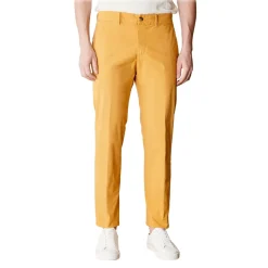 Cruna - Marais Trousers in Cotton - 511 - Senape - Handmade in Italy - Luxury High Quality Pants - Avvenice