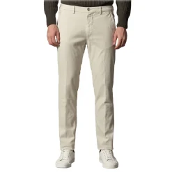 Cruna - Marais Trousers in Cotton Drill - 600 - White Rope - Handmade in Italy - Luxury High Quality Pants - Avvenice