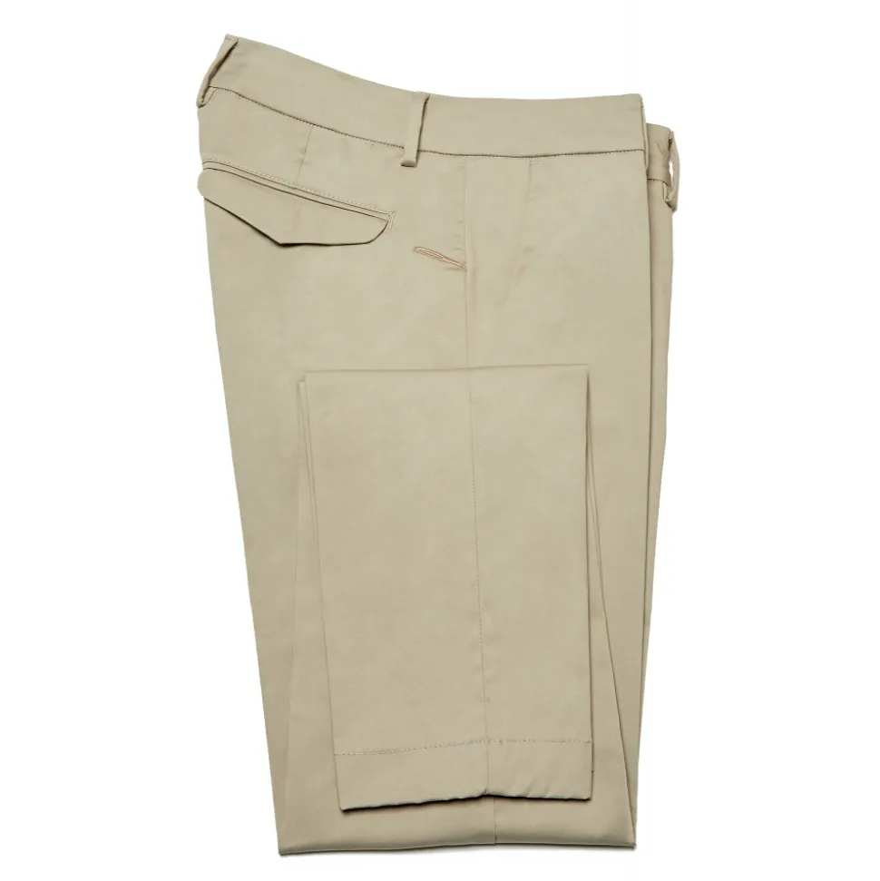 Cruna - Marais Trousers in Cotton - 566 - Beige - Handmade in Italy - Luxury High Quality Pants - Avvenice