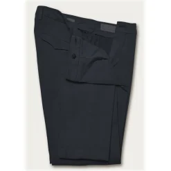 Cruna - Marais Trousers in Cotton Drill - 600 - Night Blue - Handmade in Italy - Luxury High Quality Pants - Avvenice
